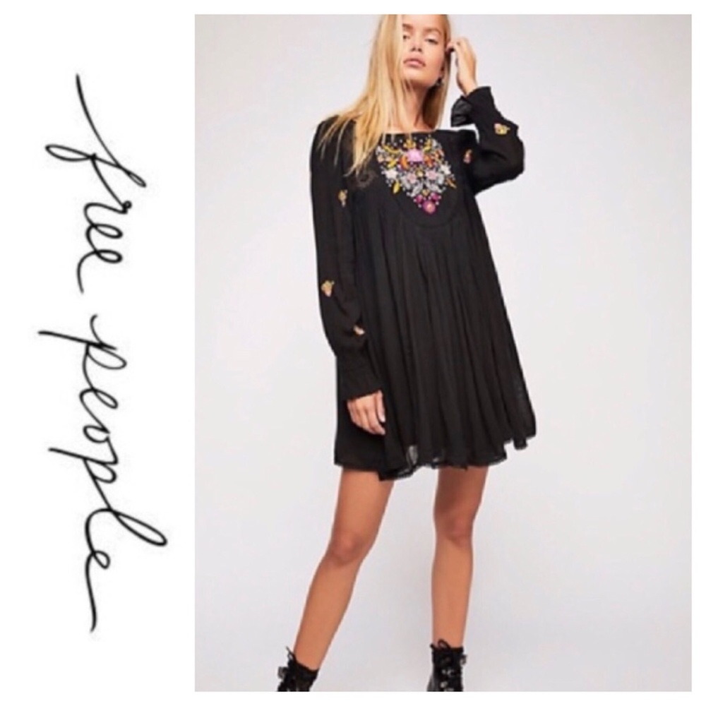 🦋NWT Free People Moya Embroidered Mini Dress🦋